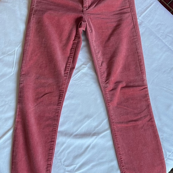 Gap fine corduroy jeans, size 27r, medium pink - Picture 1 of 1